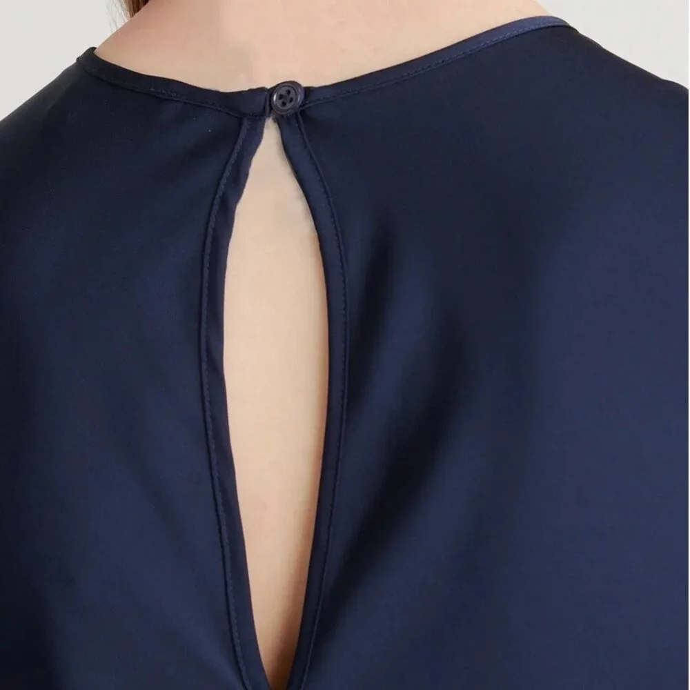 NWT Quince Washable Silk Tank Midi Dress L - Picture 3 of 4